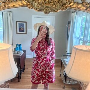 Pink and White Funky Dress